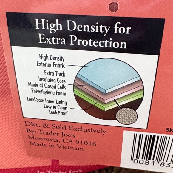 Trader Joe's Pink Insulated Lunch Tote - Picture 4 of 8